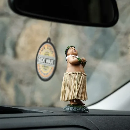 Devoted Hawaiian Hula Dashboard Boy