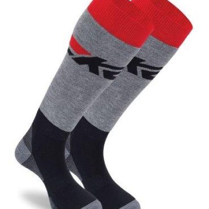 K2 Allround Skisokker (2-pack) - Black/Grey/Red - M (39-42)