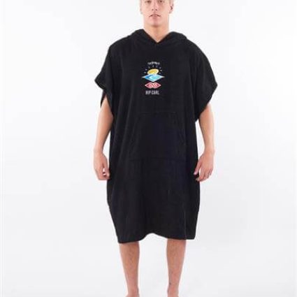 Rip Curl Badeponcho Hooded - Washed Black