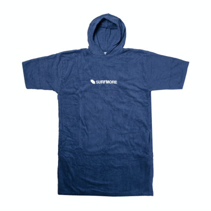 SURFMORE badeponcho til voksne - Bomuld - Navy